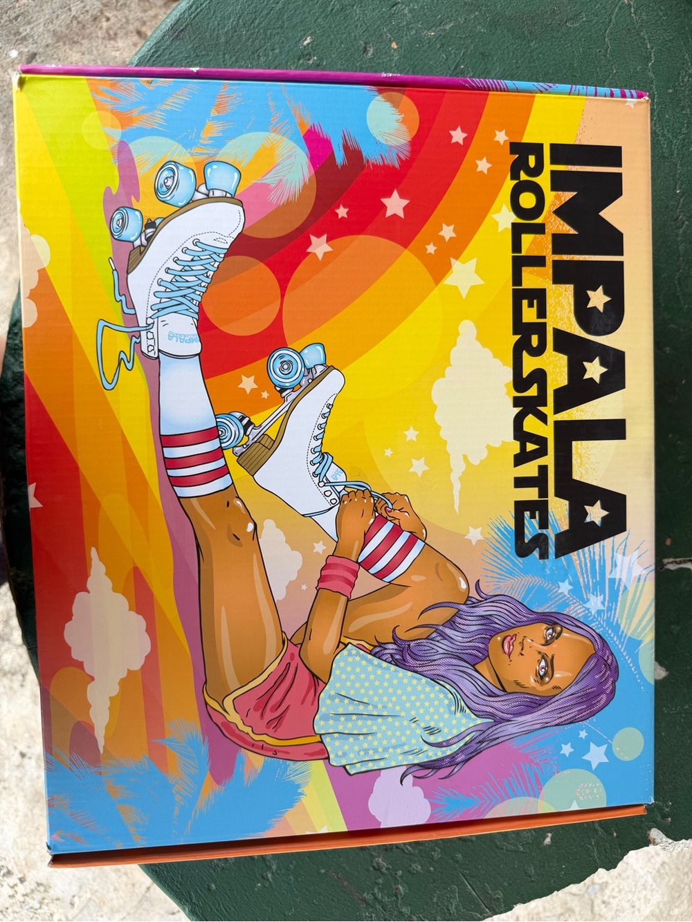 Impala Rollerskates Wall Poster - Purple Hair, Multi-Color